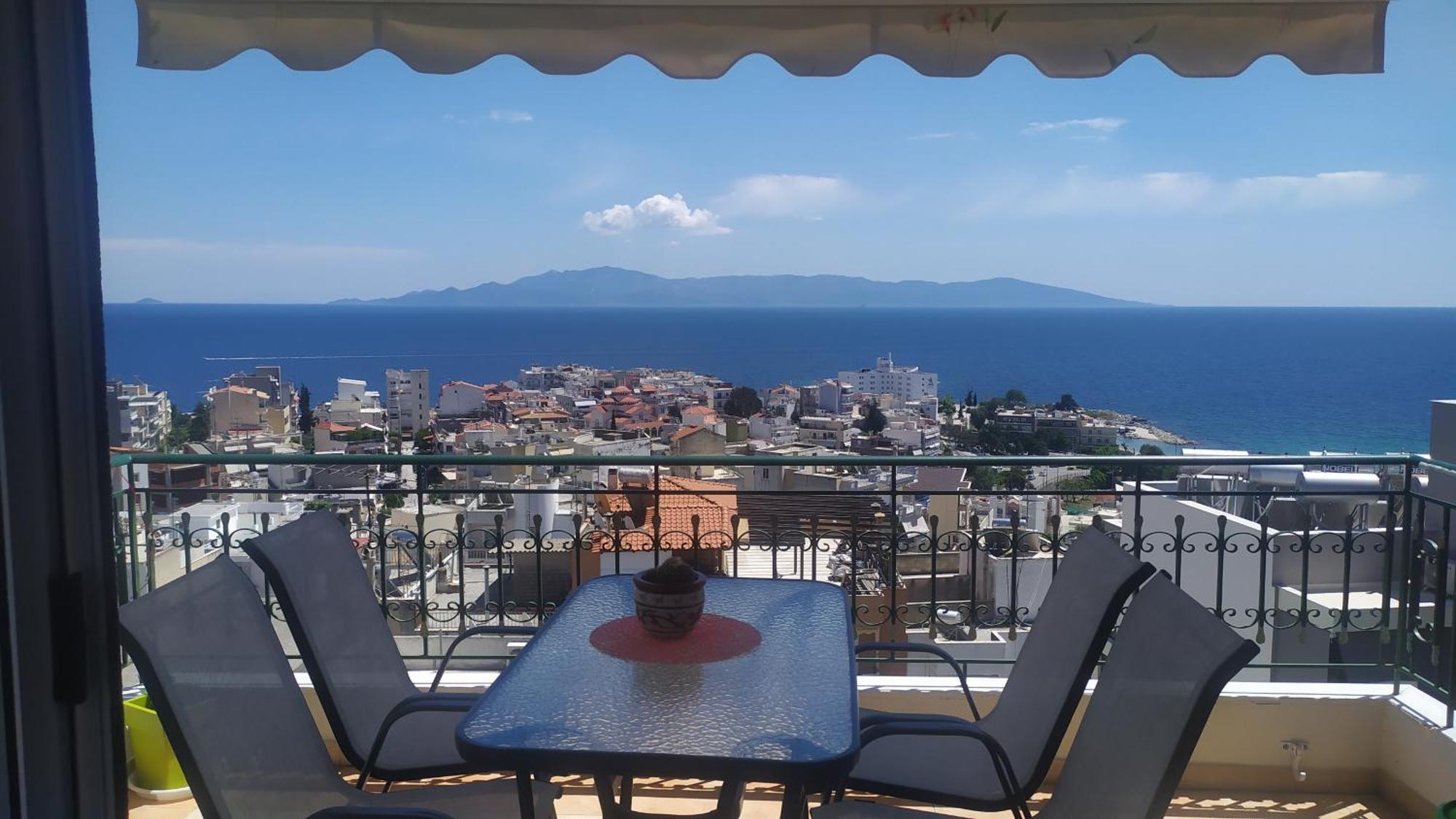 Kathys Sea View Apartment Kavala Dış mekan fotoğraf
