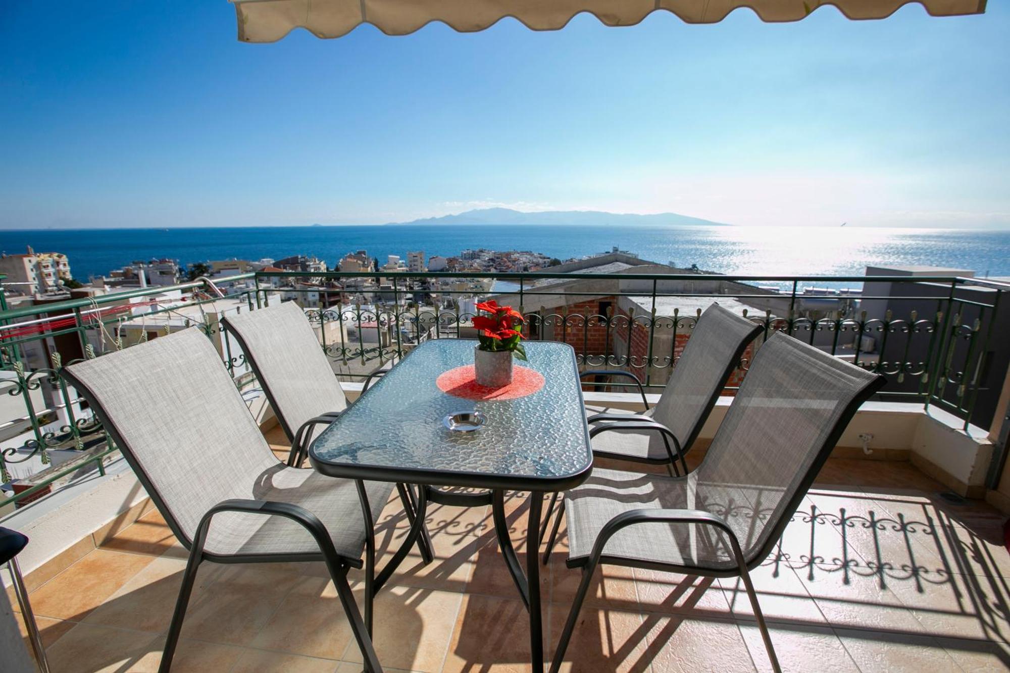 Kathys Sea View Apartment Kavala Dış mekan fotoğraf